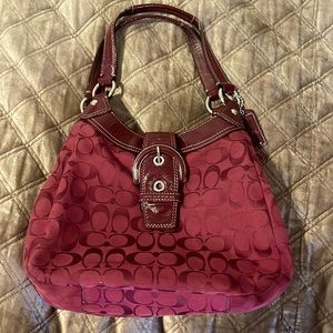Coach Purse - burgundy